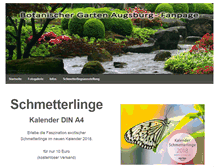 Tablet Screenshot of botanischer-garten-augsburg.de